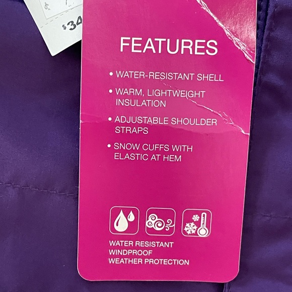 The Children’s Place Est. 1989 Place Purple Ski overalls  6-9 months NWT - Picture 4 of 7